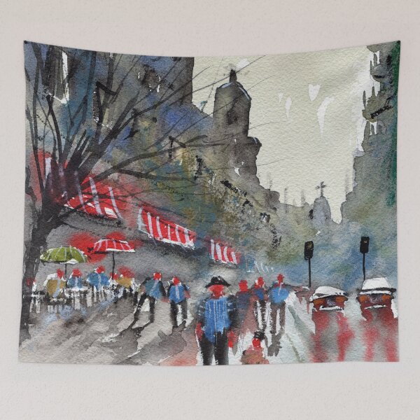 Item preview, Street scene designed and sold by darrenyeoart.