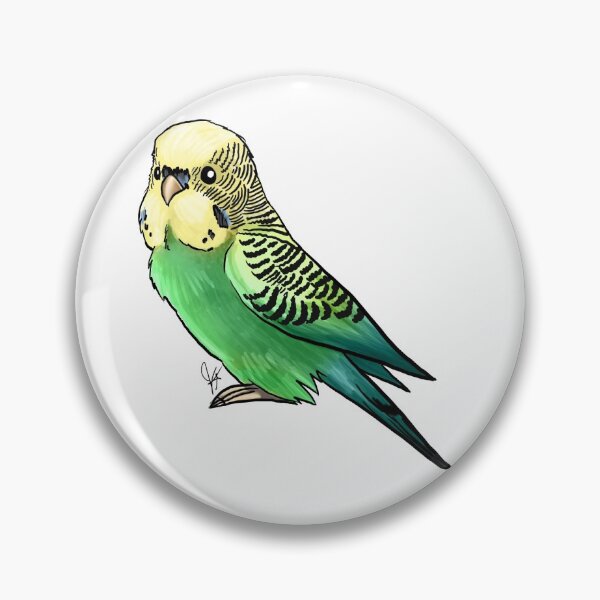 Item preview, Green and Yellow Budgie Parakeet designed and sold by Jennifer Stolzer.