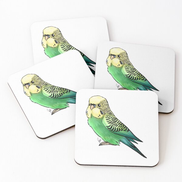 Item preview, Green and Yellow Budgie Parakeet designed and sold by Jennifer Stolzer.