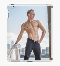 Muscle Beauty at Low Tide with Daniel, shirt in hand iPad Case/Skin