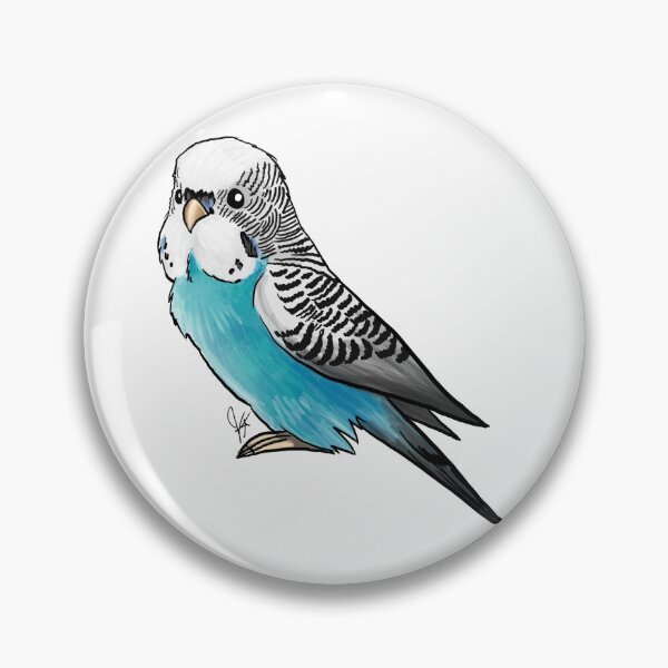 Item preview, Blue Budgie Parakeet designed and sold by Jennifer Stolzer.