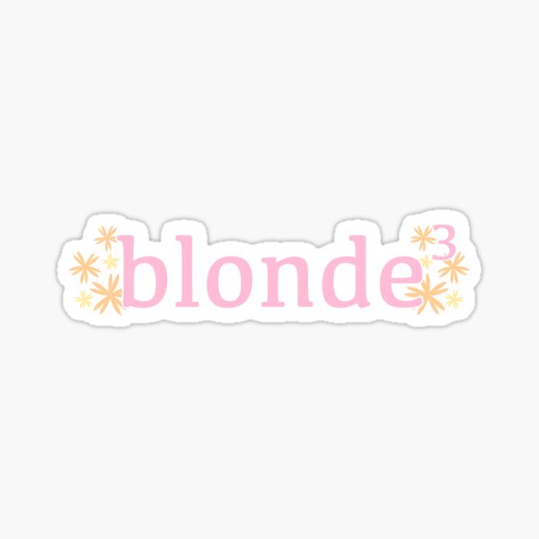 blonde cubed Sticker