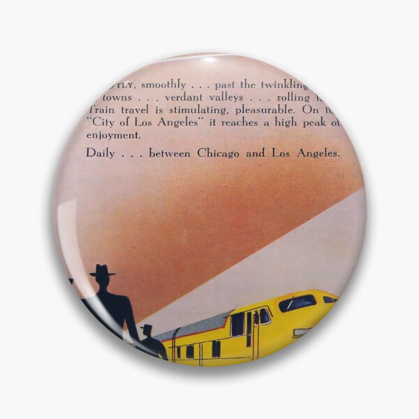 Item preview, Union Pacifi Los Angeles vintage travel poster designed and sold by stickart-marek.