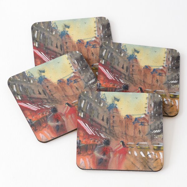 Item preview, Impressionist street scene designed and sold by darrenyeoart.