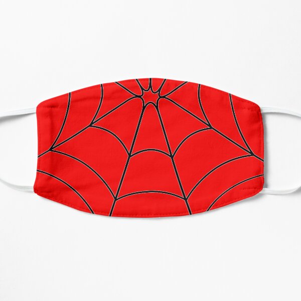 Red Web Flat Mask