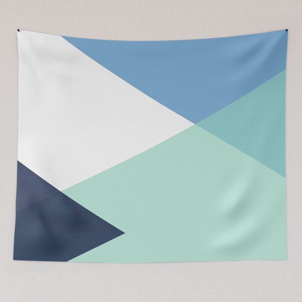 Item preview, Geometrics - seafoam & blue concrete designed and sold by Gale Switzer.