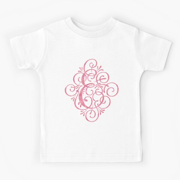 Watercolor Monogram Calligraphy B | Kids T-Shirt