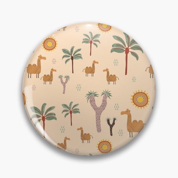 Item preview, Cute camels with palm trees desert  designed and sold by CrisBanana.