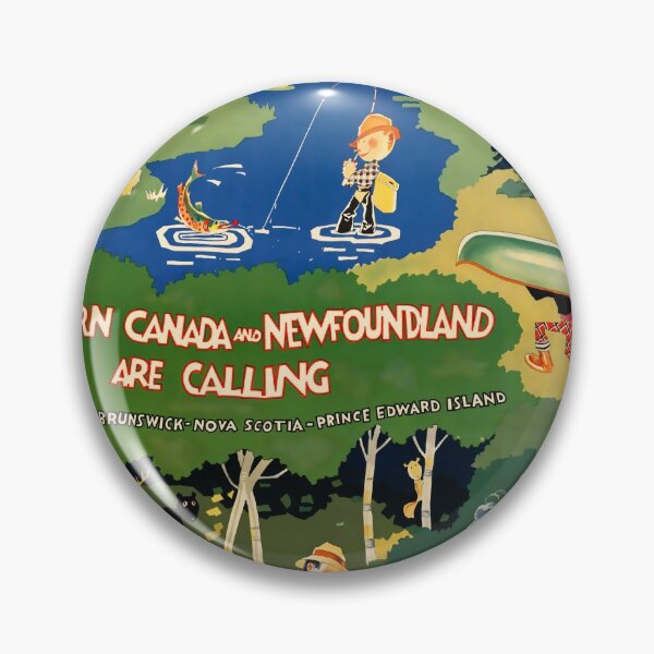 Item preview, Eastern Canada and Newfoundland vintage travel poster designed and sold by stickart-marek.
