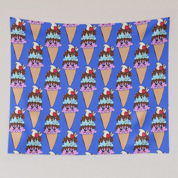 Item preview, Blue And Pink Ice Cream designed and sold by missmann.