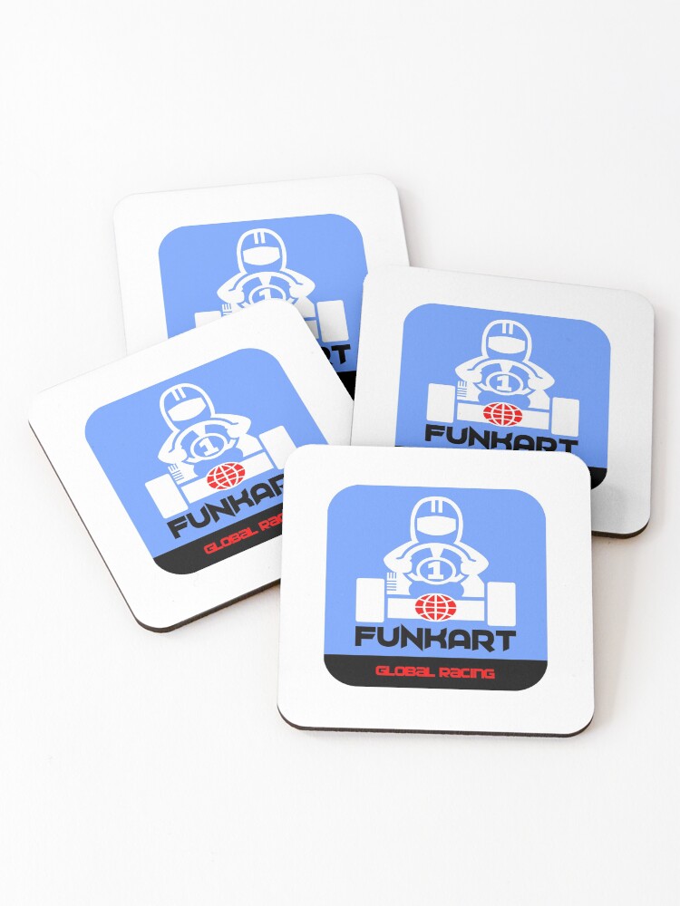 Thumbnail 1 of 5, Coasters (Set of 4), FUNKART APP designed and sold by harrisonformula.