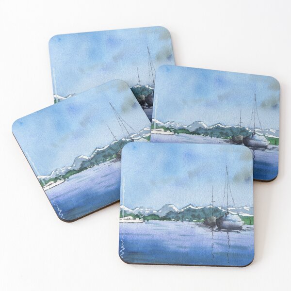Item preview, Lucerne Switzerland - Boats on the Lake designed and sold by darrenyeoart.