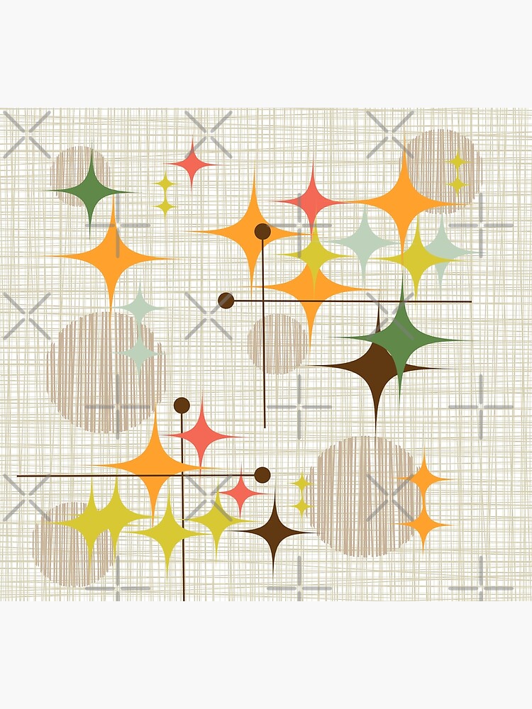 Eames Era Starbursts and Globes 3 (bkgrnd) by Makanahele