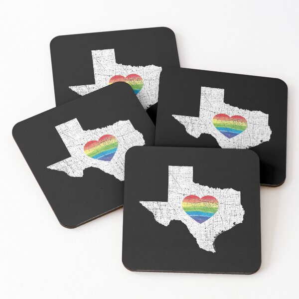 Item preview, Texas Gay Pride Heart Rainbow Flag Mes LGBT Lesbianas Bisexual designed and sold by Tee Kaboom!.