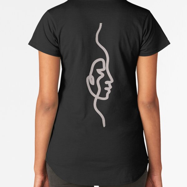 Abstract Face Profile II One Line Art