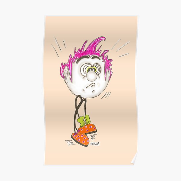 Surprised Stickman Poster