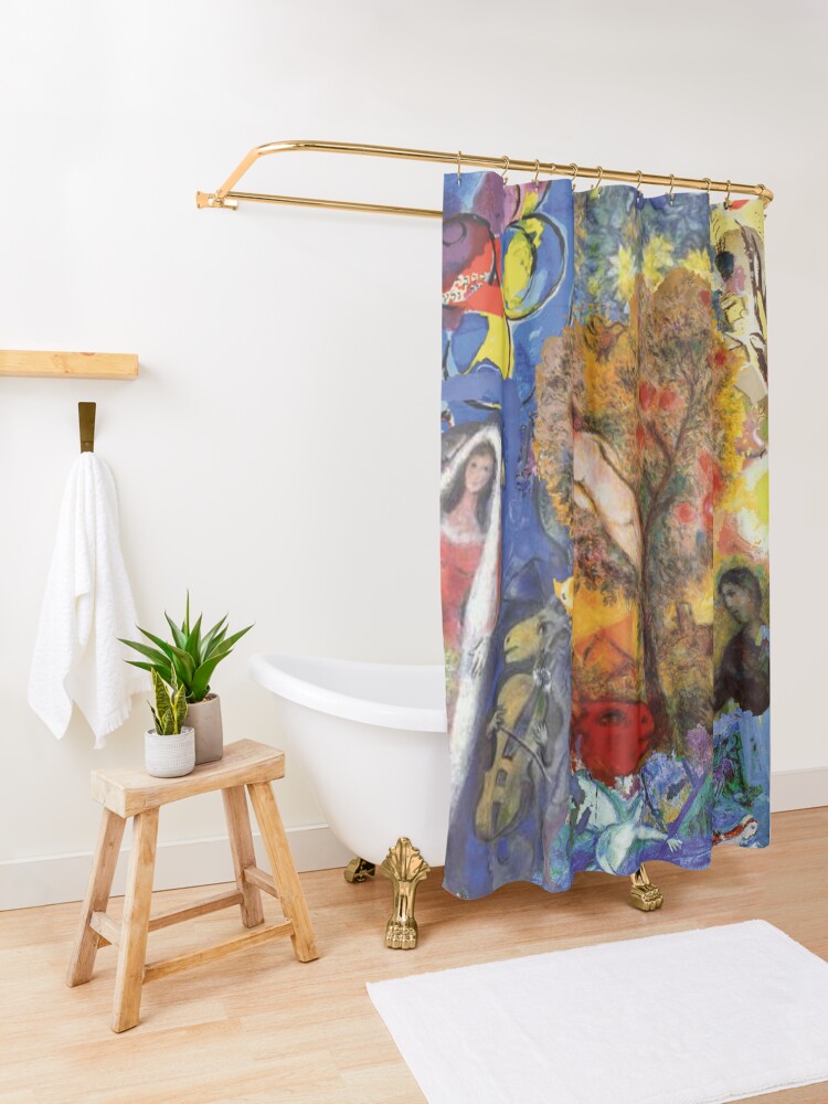 Alternate view of Chagall Shower Curtain