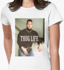 Throwback - Dwayne Johnson Women's Fitted T-Shirt