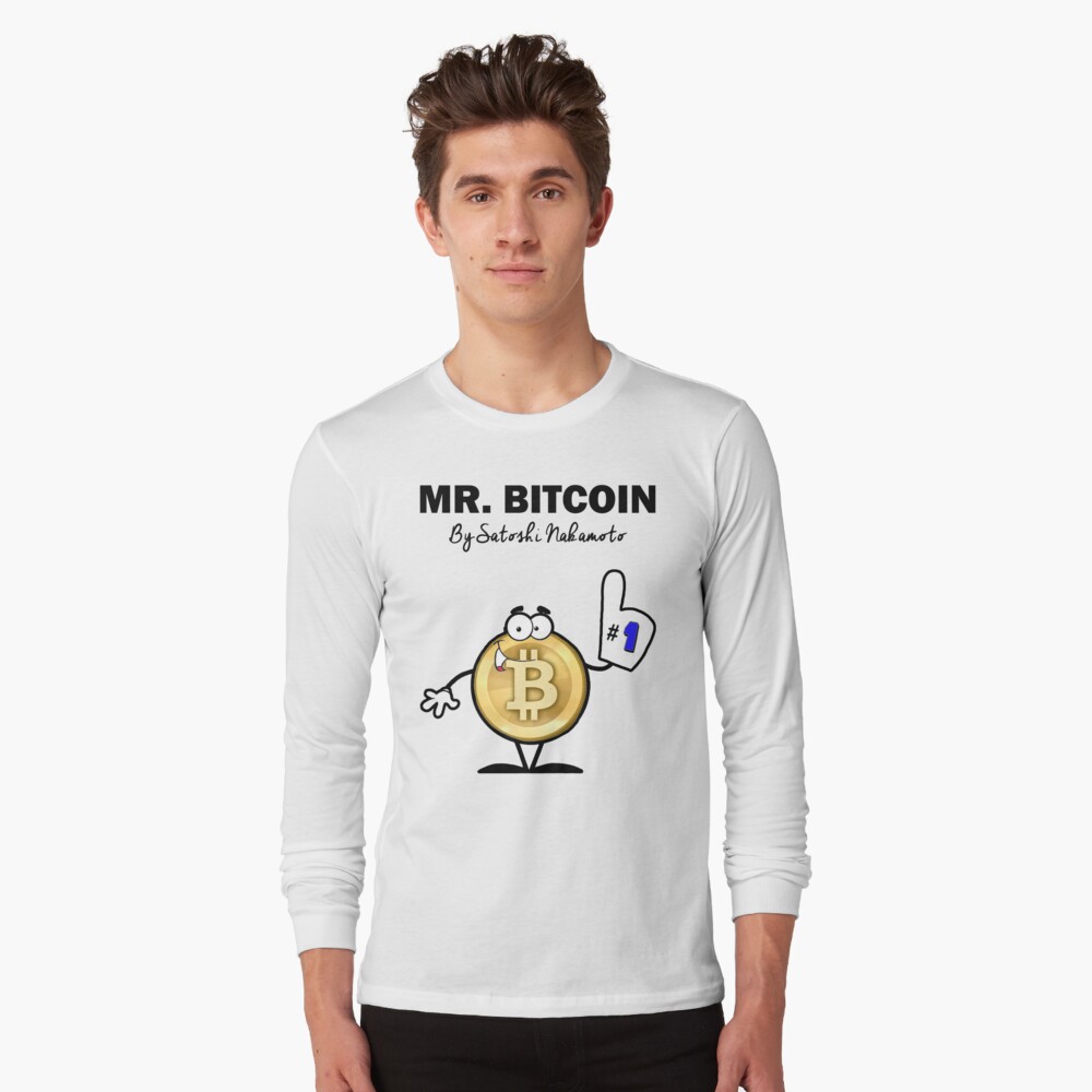 Mr Bitcoin T Shirt By Satoshi Nakamoto 