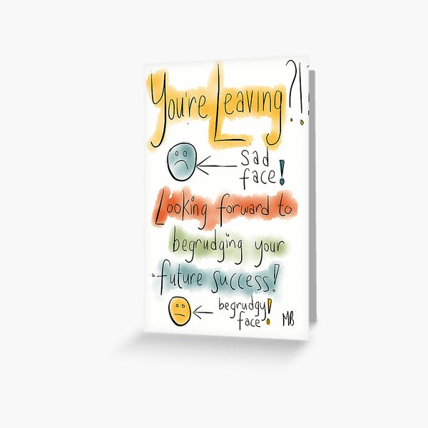 Sorry Youre Leaving for Colleagues Central 23 Funny Leaving Card Hilarious Sarcastic Design Comes with Fun Stickers