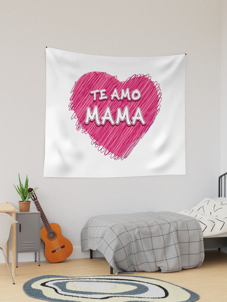 I LOVE YOU MOM IN SPANISH TE AMO MAMA  Throw Blanket for Sale by