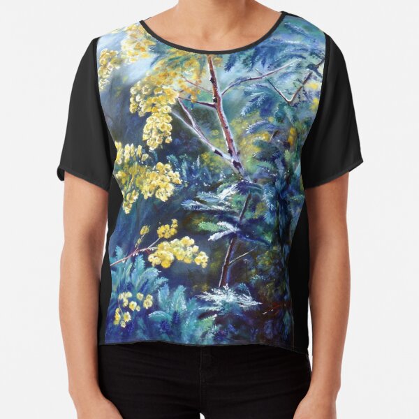 Cootamundra Wattle Chiffon Top