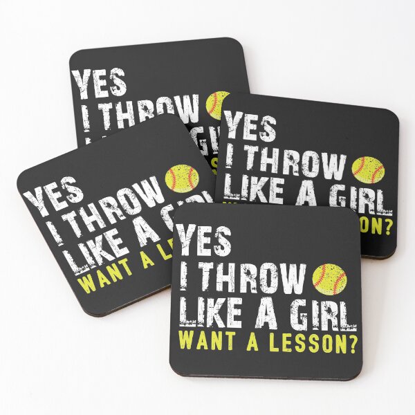 Item preview, Yes I throw like a Girl, Want a Lesson? designed and sold by mydesigns15.
