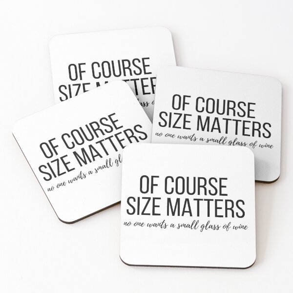 Item preview, Size Matters Small Glass of Wine designed and sold by IntegrityDesign.