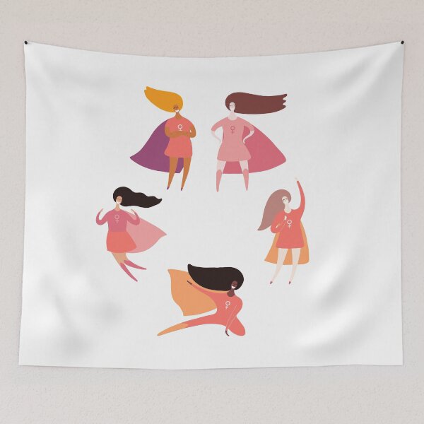 Item preview, Girl Power United Background Patterns designed and sold by flying-flamingo.