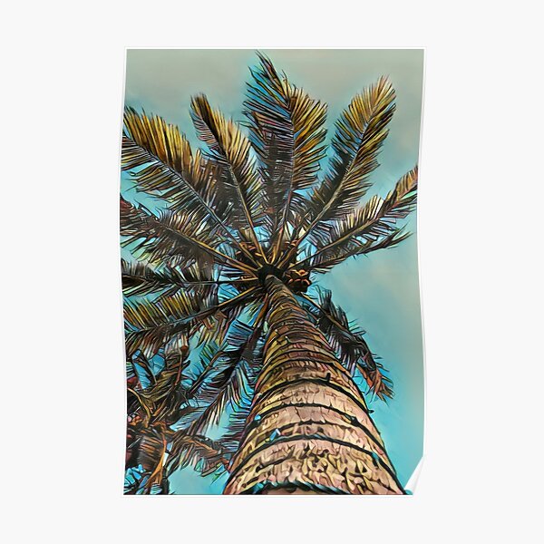 Palm Tree Nature Abstract Vector Graphic Lines Pop Art Modern Abstract ...