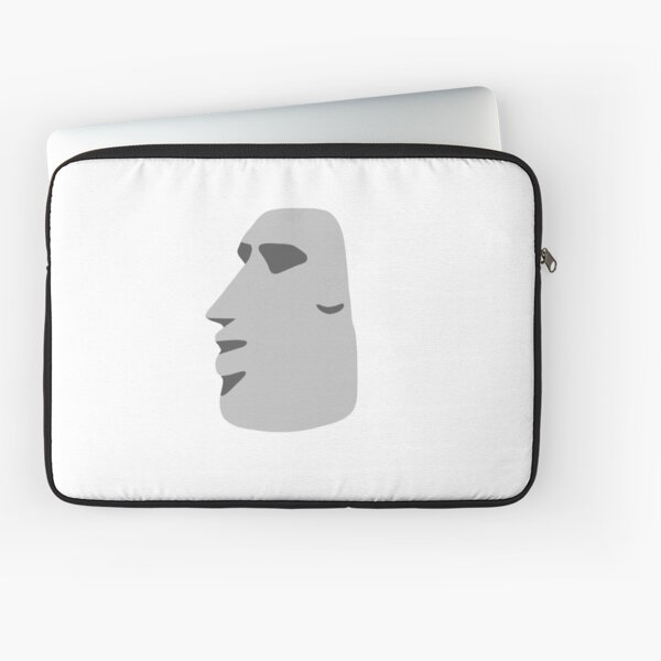 Moai Emoji Laptop Sleeves for Sale