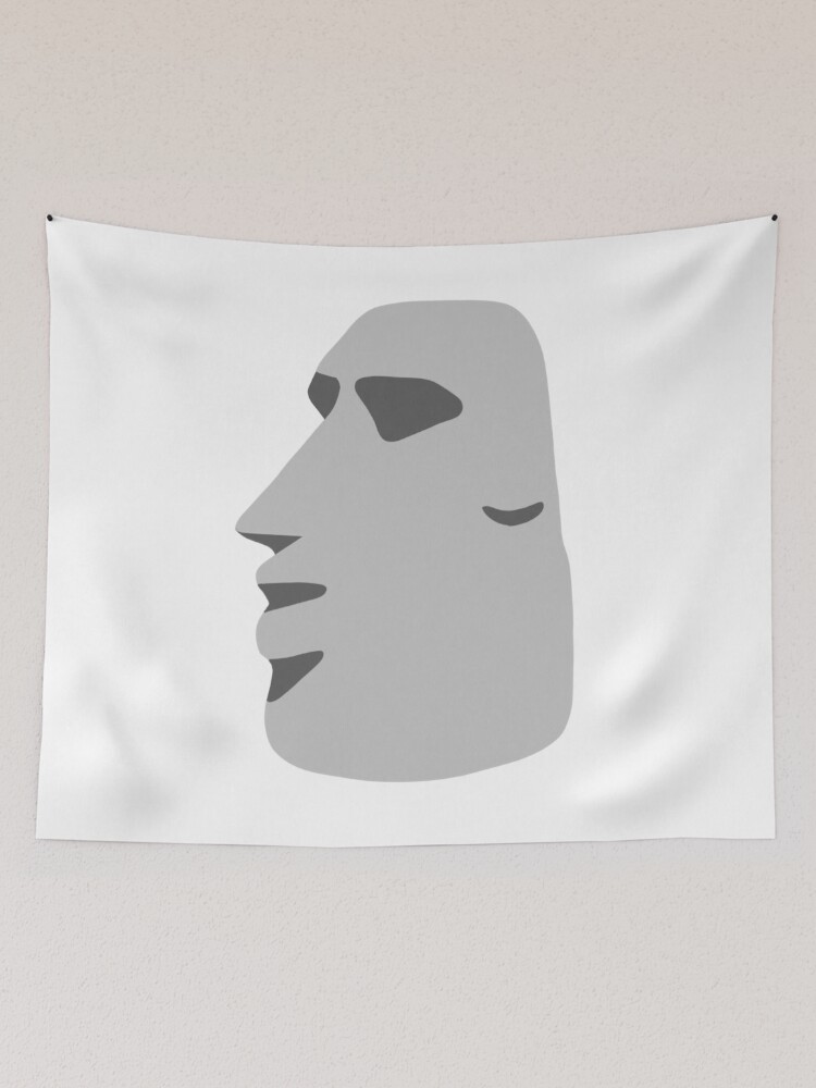 Moyai Emoji Moai Emoji Easter Island | Tapestry