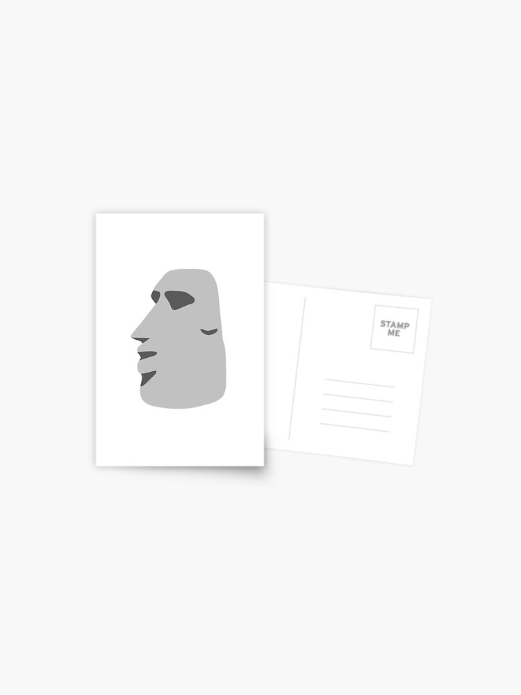 Moai Emoji Greeting Cards for Sale