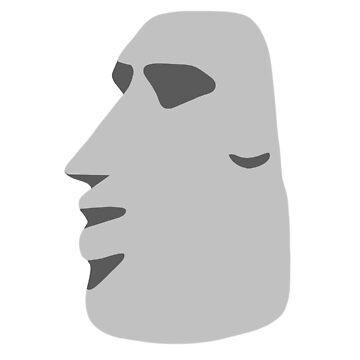 Moyai Emoji Moai Emoji Easter Island | Greeting Card