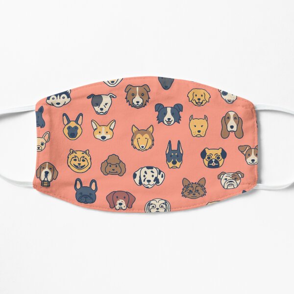 Doggos - Pink Flat Mask