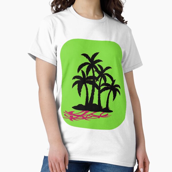 Palm green and pink  Classic T-Shirt