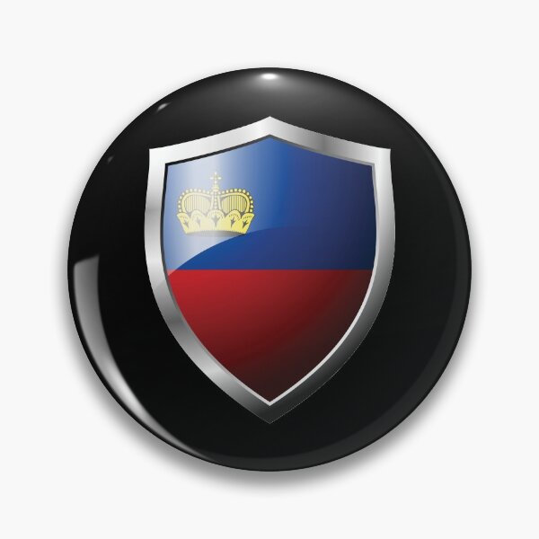 Item preview, Strong Liechtenstein Flag Shield Country designed and sold by HelloFromAja.