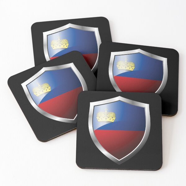 Item preview, Strong Liechtenstein Flag Shield Country designed and sold by HelloFromAja.