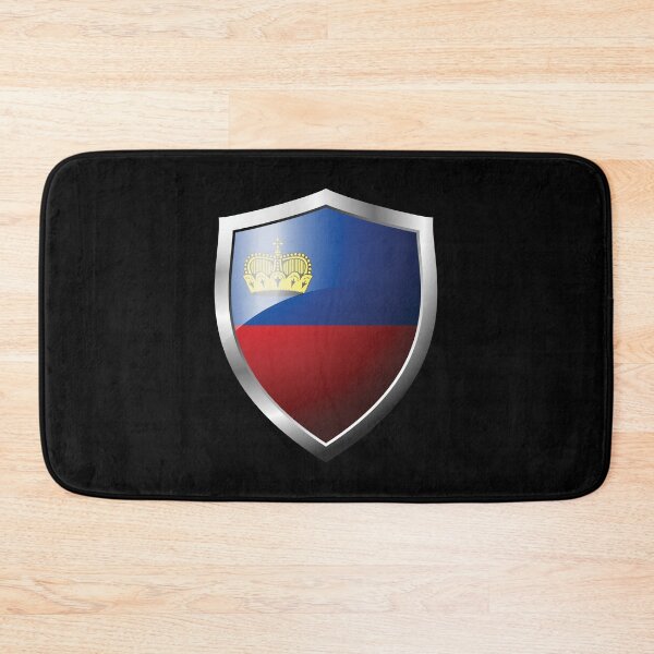 Item preview, Strong Liechtenstein Flag Shield Country designed and sold by HelloFromAja.