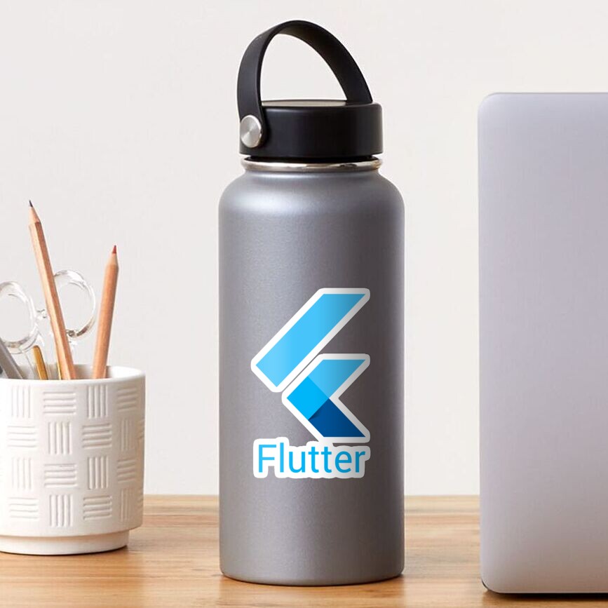 Flutter Logo Sticker For Sale By Azai13 Redbubble