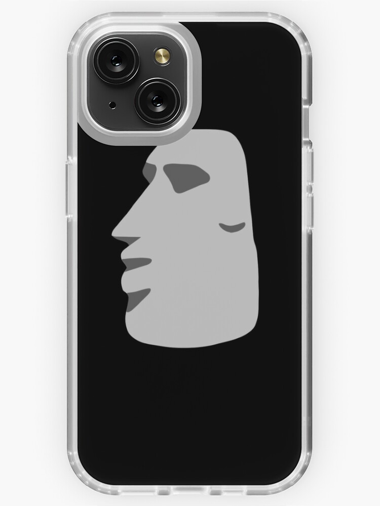 Moyai Emoji Moai Emoji Easter Island Black Sticker for Sale by BunkerBunch