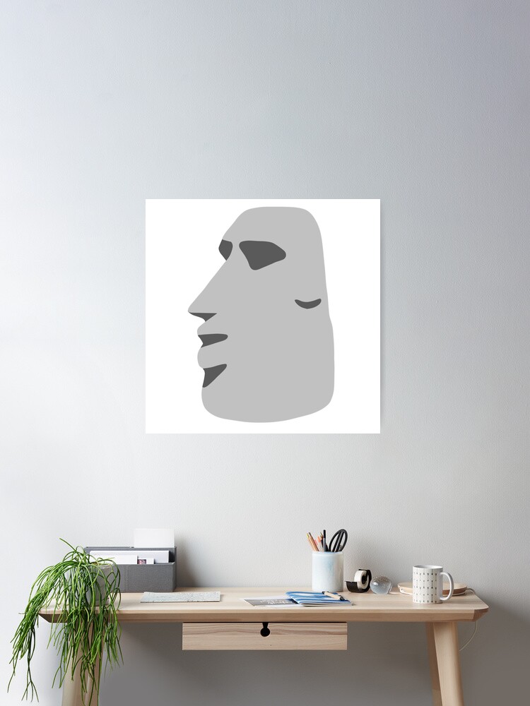 Easter Island Emoji Wall Art for Sale