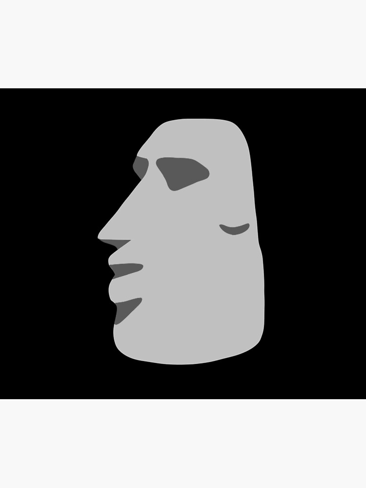 Moyai Emoji Moai Emoji Easter Island Black Duvet Cover for Sale by  BunkerBunch