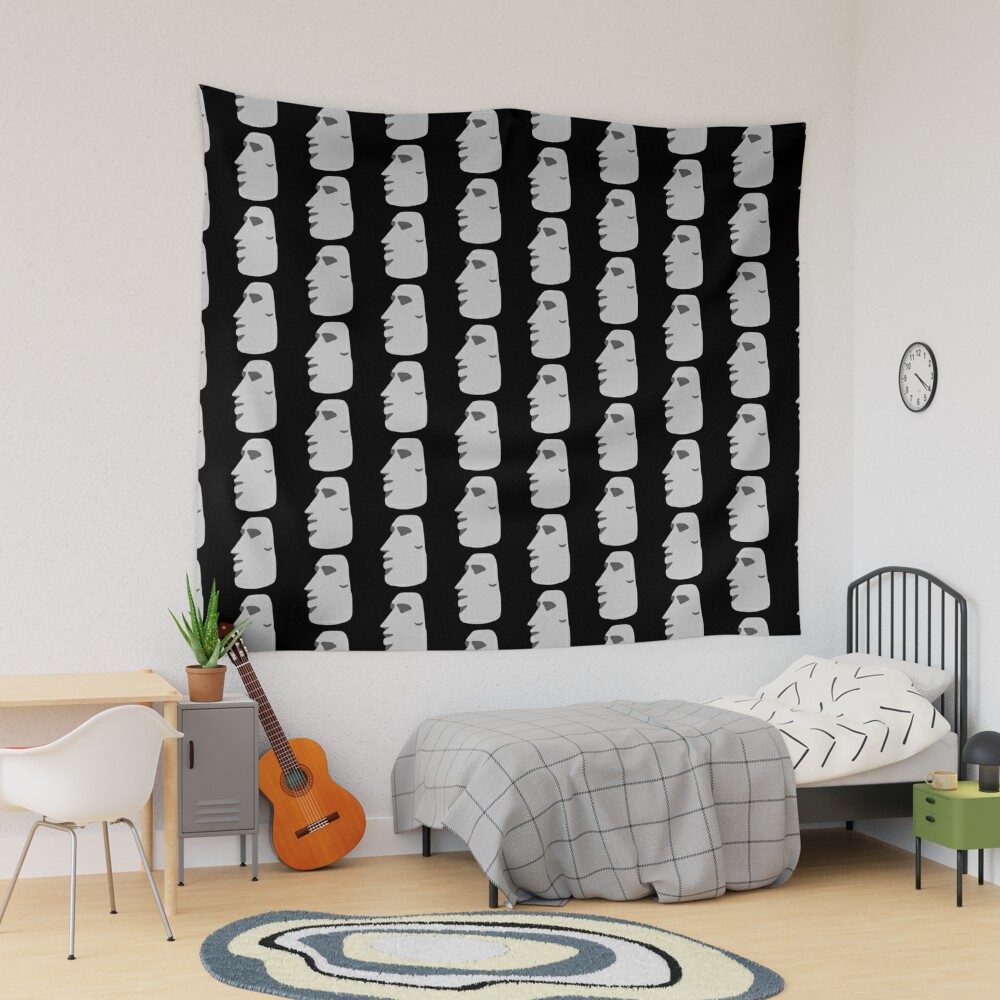 Moyai Emoji Moai Emoji Easter Island Black Comforter for Sale by  BunkerBunch