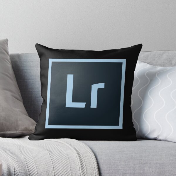 Adobe lightroom cc logo Throw Pillow