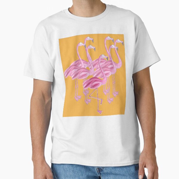 Artikel-Vorschau von Flamingoes (orange background), designt und verkauft von Sascha  Kläger.