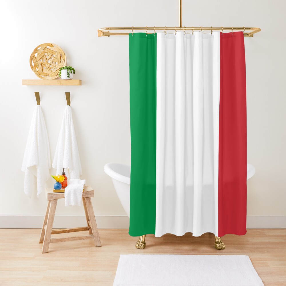 "Flag of Italy" Shower Curtain for Sale by Smaragdas Redbubble