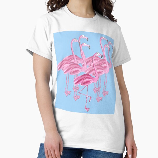 Item preview, Flamingoes (blue background) designed and sold by Sascha  Kläger.