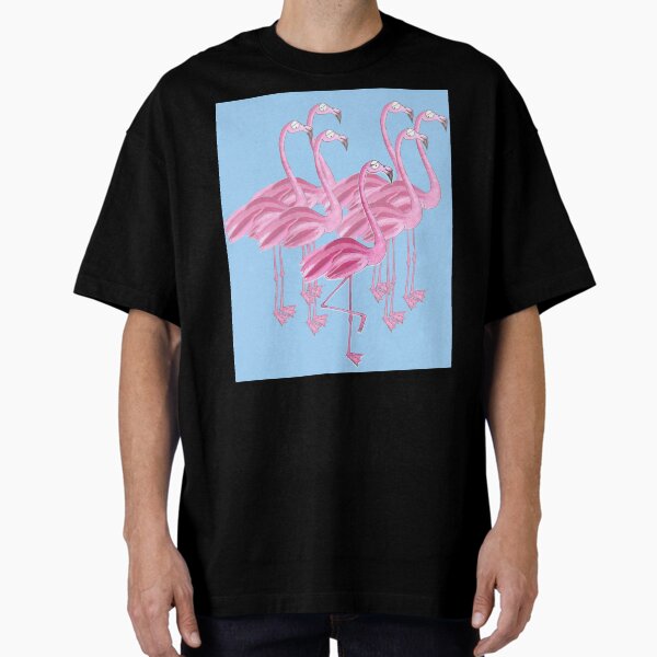 Artikel-Vorschau von Flamingoes (blue background), designt und verkauft von Sascha  Kläger.