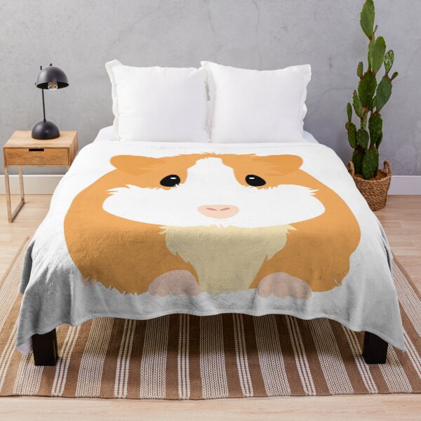 Guinea Pig - White Throw Blanket